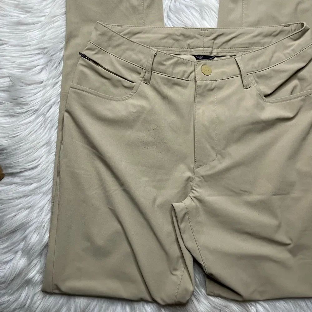 All in motion straight leg athletic pants Tan Khaki Size 30x30 - Picture 3 of 8